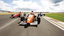 F1 cars at Silverstone in Towcester