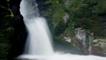 Waterfall at St Nectans Glen in Tintagel