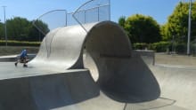 Boy skating at Livingston Skate Park