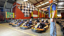 Karting race start at Prestige Go Karting 