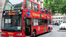 Passengers on City Sightseeing Dublin Hop On Hop Off Tour bus
