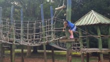 Girl on outdoor playground at The Rye in London
