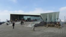 Outside view of Southend Pier Museum in Southend On Sea