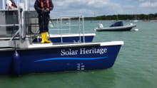 Staff on boat at Solar Heritage in Chichester