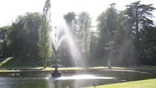 Water fountain at Bicton Park Gardens in Budleigh Salterton