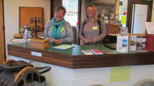 Staff at reception in Brora Heritage Centre