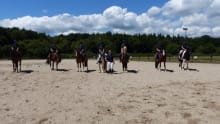 People on horses at Gleneagle Equestrian Centre in Southampton
