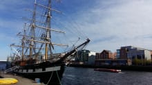 Ship at Jeanie Johnston in Dublin