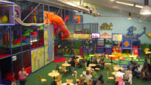 Soft play and cafe area at Runaround at Jumping Jacks in Broughton