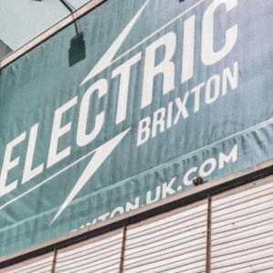 Historic street scene in Brixton showing music venues and local architecture