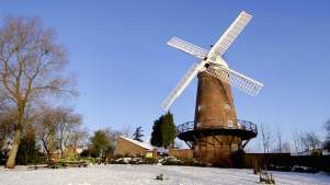 Winter at Greens Windmill and Science Centre in Nottingham