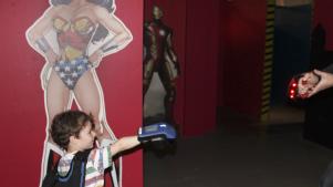 Kids battling parent at Wee Heroes in Falkirk