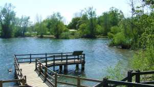 Pier on lake at Daventry Country Park
