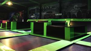 The interconnected trampolines at Flip Out Chichester