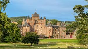 Outside view of Thirlestane Castle in Lauder