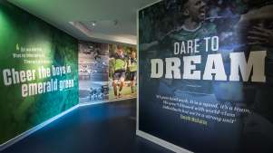 IFA hallway at National Football Stadium at Windsor Park in Belfast