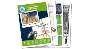 Map and booklet for The Cirencester Spy Mission Trail