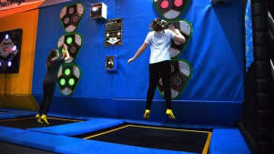 Game at iBounce Trampoline Park in Bodmin