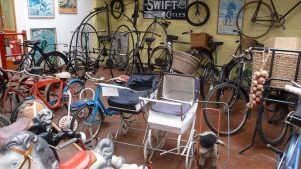 Collections of bicycles at Pallots Steam and Motor Museum in Jersey