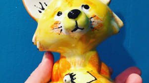 Painted fox at The Ugly Duckling in Newbury