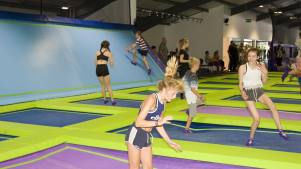 Kids jumping at Rebound Ashby Trampoline Park in Ashby-de-la-Zouch