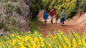 Family on Sandstone Trail in Chester