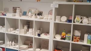 Selection of pottery to paint at The Painting Pottery Yard