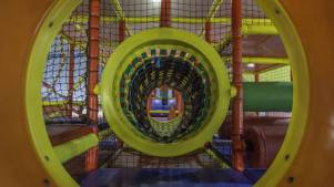 Soft play tunnel at Flying Fortress in Ford