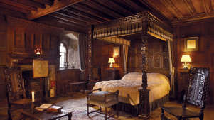 Henry VIII's bedchamber at Hever Castle and Gardens in Hever