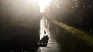 Punting from kings bridge at Scholars Punting Cambridge