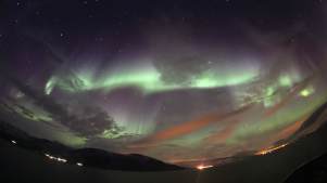 Northern lights at South Downs Planetarium Science Centre in Chichester