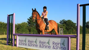 Girl on horse back at Rein and Shine in Braydon
