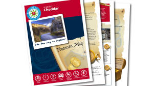 Map and booklet for Cheddar Treasure Hunt Trail