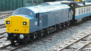 Miniature train at Echills Wood Railway in Sutton Coldfield