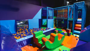 Soft play frame at Airbox Bounce in Cramlington
