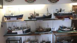 Model ships at Lossiemouth Fisheries and Community Museum