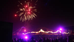 Firework show at Fantasy Island in Skegness