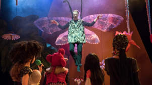 Performers at Unicorn Theatre in London