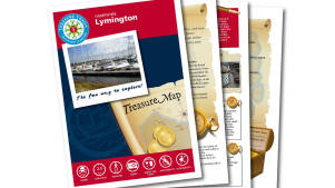 Map and booklet for Lymington Treasure Hunt Trail