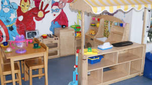 Roleplay kitchen at Sycamore Green Adventure Centre in Dudley