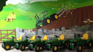 Toy tractors at Hesketh Farm Park in Skipton