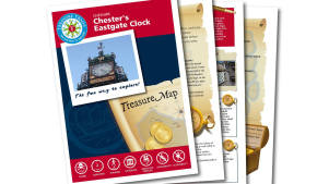Map and booklet for Chester Treasure Hunt Trail