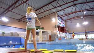 Swimming instructor at Cascades in Gravesend