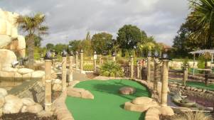 Mini golf course at Jungle Island Adventure Golf in Epsom