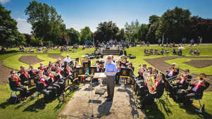 Orchestra at Happy Mount Park in Morecambe