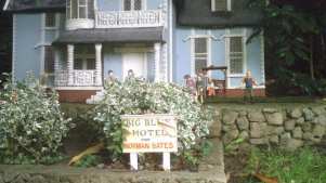 Big Blue Hotel model at Blackpool Model Village