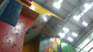 Climbing wall at Newton Aycliffe Leisure Centre