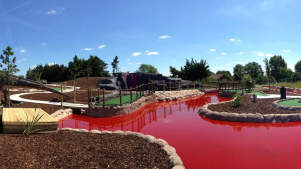 Mini golf course at Dinosaur Escape in Northolt
