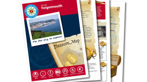 Map and booklet for Teignmouth Treasure Hunt Trail in Devon