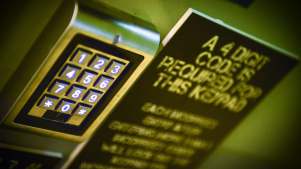 Keypad at Clue HQ